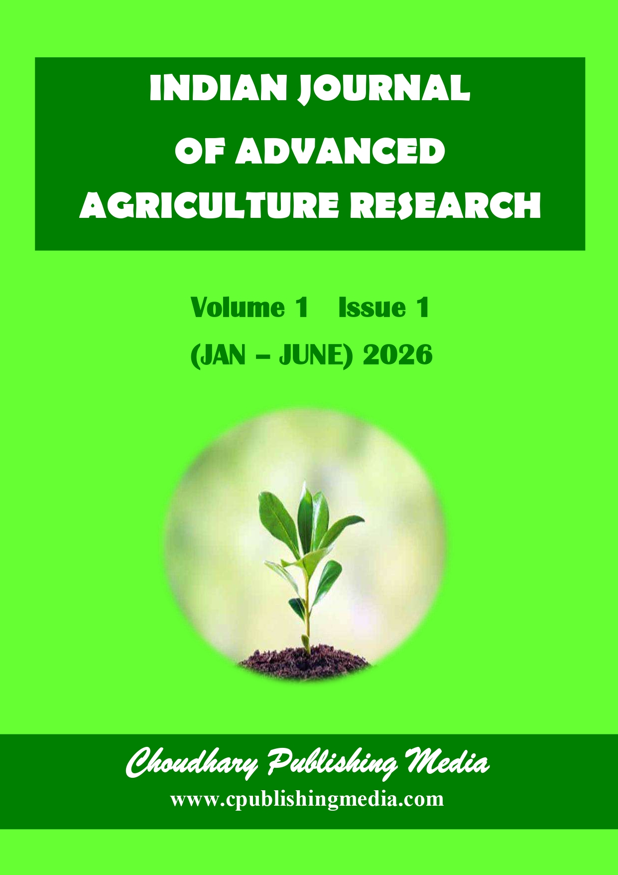 INDIAN JOURNAL OF ADVANCED AGRICULTURE RESEARCH